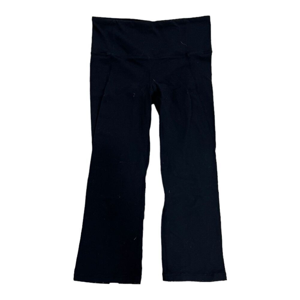 Lululemon Black Tadasana Cropped Yoga Capri Leggings 4